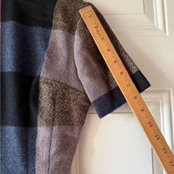 VTG Anne Fogarty Tweed Wool Plaid Midi Dress - Picture 7 of 8